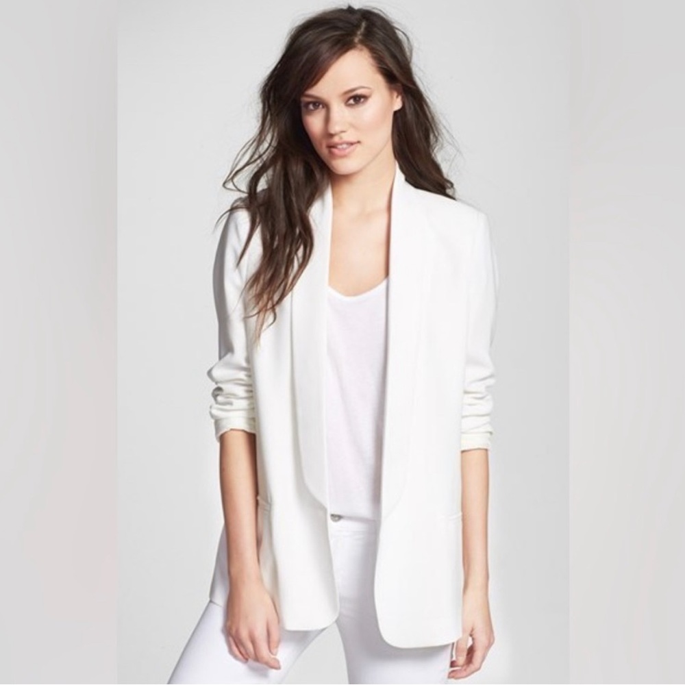 Mural White Blazer